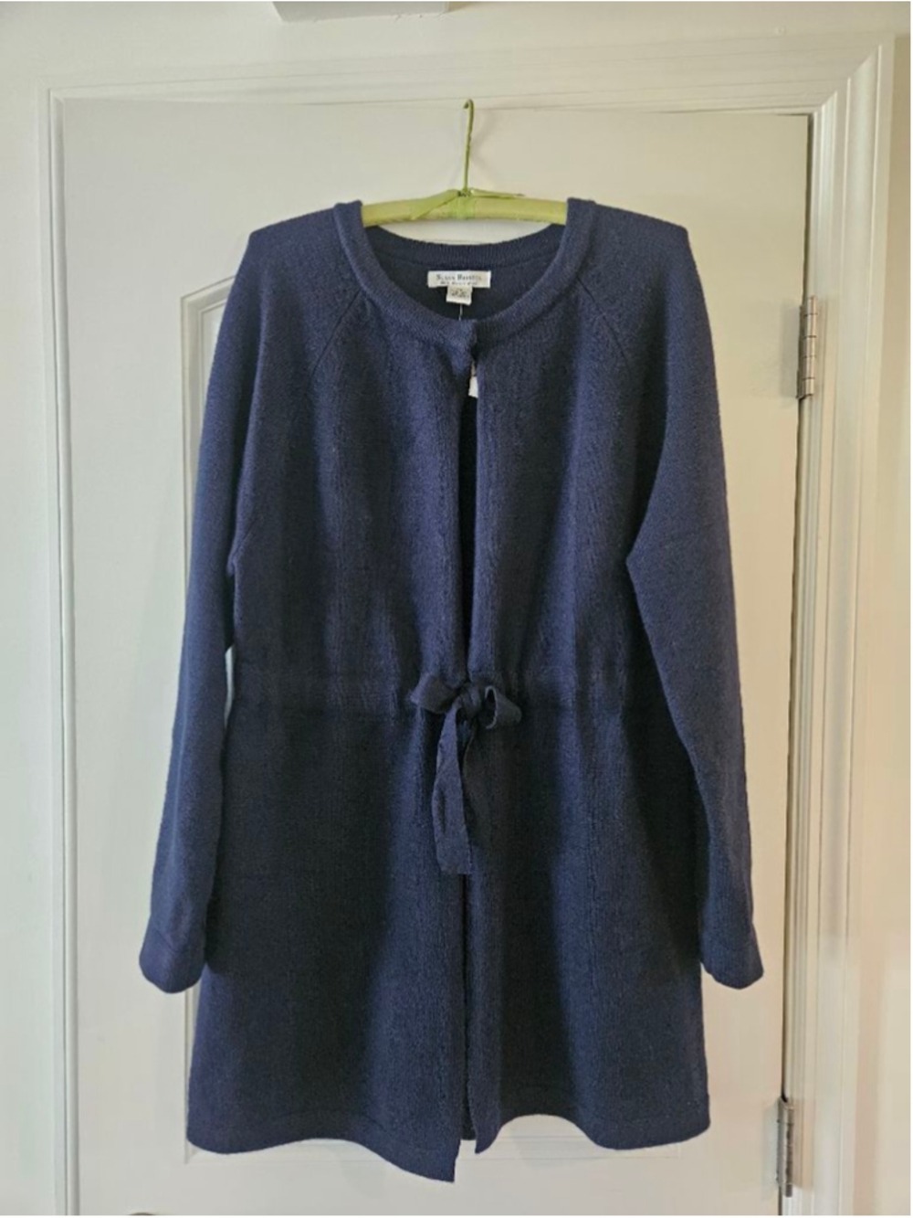 Women's Susan Bristol NWT Navy Merino Wool Cardigan XL - Picture 5 of 11